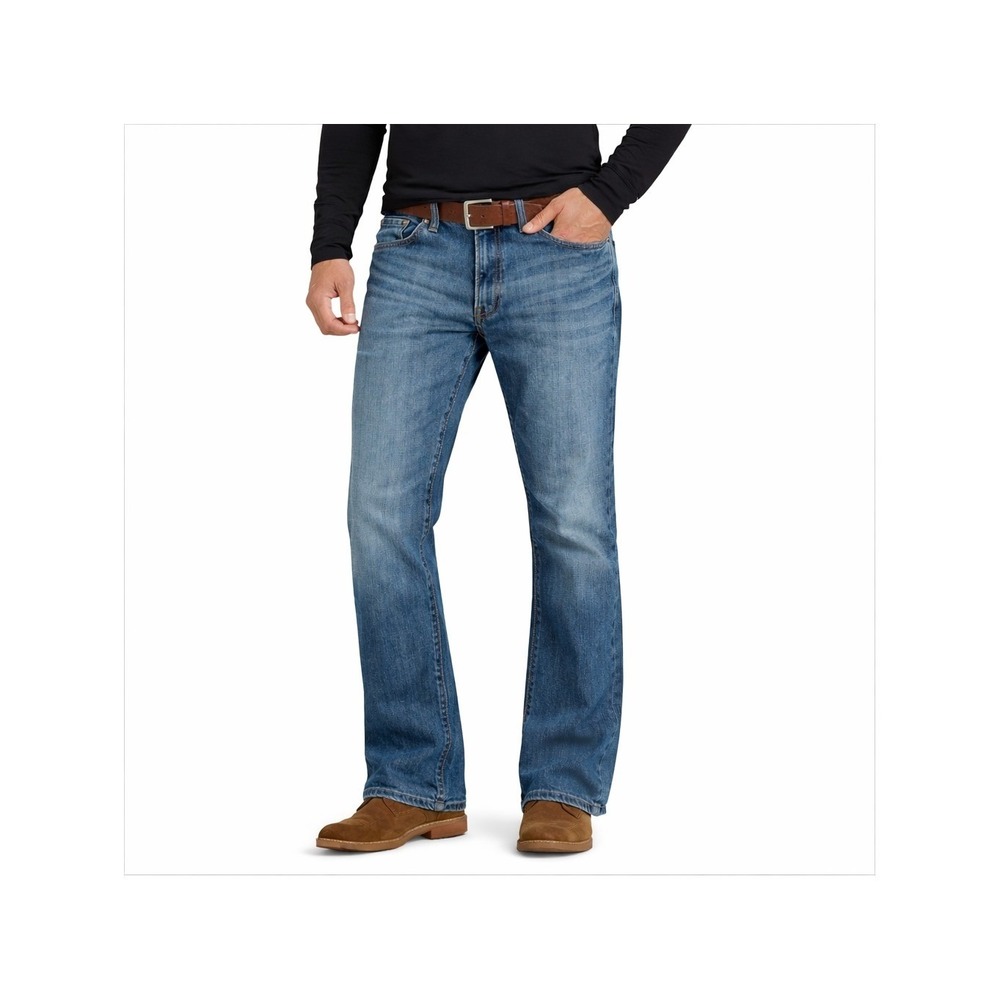 Wrangler Retro Slim Bootcut Men Blue Jeans Size 36x30 (measures 34x29)
